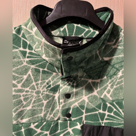 Spyder Snap Lounge Fleece Pullover- Verdant Green Sz XXL Unisex NWT - Picture 7 of 16